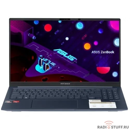 ASUS Zenbook 15 UM3504DA-BN198 [90NB1161-M007C0] Ponder Blue 15.6" {FHD Ryzen 5 7535U/16384Mb/512PCISSDGb/AMD Radeon/DOS + алюм корп; +чехол; +USB}
