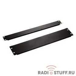 Hyperline BPV-1-RAL9005 Фальш-панель на 1U, цвет черный (RAL 9005)