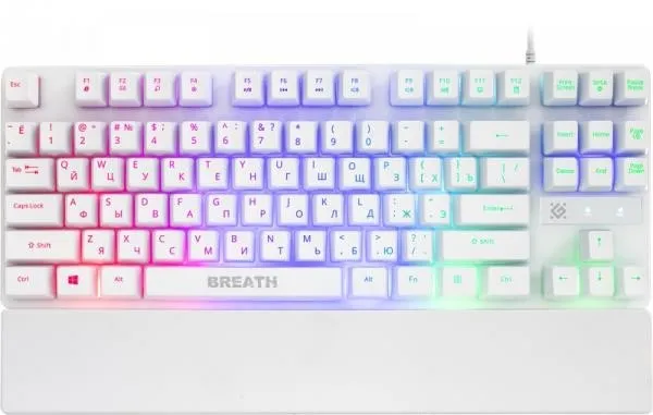 Клавиатура USB BREATH GK-184 WHITE RU 45184 DEFENDER