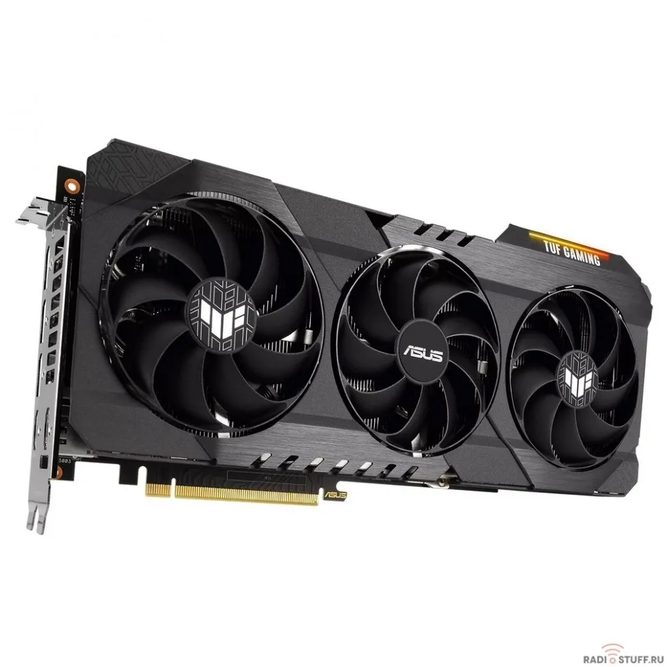 Видеокарта Asus PCI-E 4.0 TUF-RTX3060TI-O8GD6X-GAMING NVIDIA GeForce RTX 3060Ti 8192Mb 256 GDDR6 1755/14000 HDMIx2 DPx3 HDCP Ret