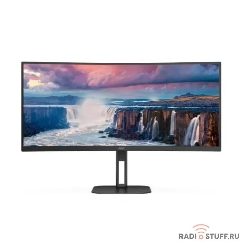 LCD AOC 34" CU34V5C Black {VA curved 3440x1440 100Hz 4ms 178/178 300cd HDMI2.0 DisplayPort 4xUSB3.2 USB-C}