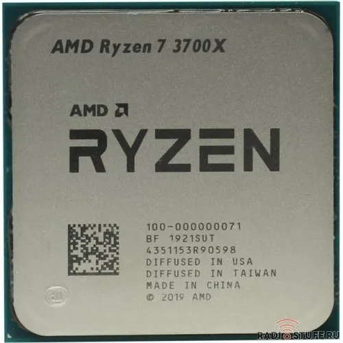 CPU AMD Ryzen 7 3700X OEM {100-000000071(А} ){3.6GHz up to 4.4GHz/8x512Kb+32Mb, 8C/16T, Matisse, 7nm, 65W, unlocked, AM4}