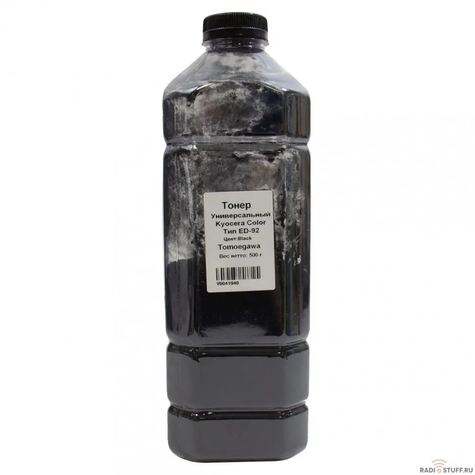 Tomoegawa Тонер универсальный для Kyocera Color (TK-5220, TK-5230, TK-5240), Тип ED-92, Bk, 500 г, канистра