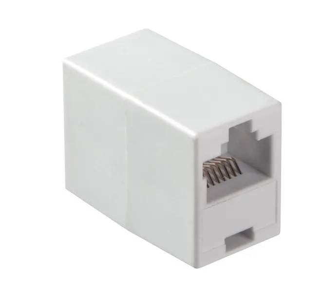 Соединительный модуль RJ45(8p8c) на RJ45(8p8c) прямой контакт/ белый, NETKO Optima