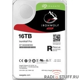 16TB Seagate Ironwolf Pro (ST16000NE000) {SATA 6 Гбит/с, 7200 rpm, 256mb buffer, для NAS, 24x7}