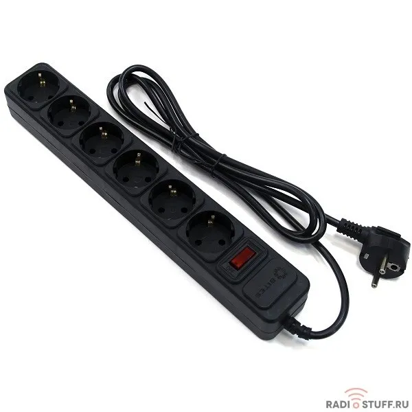 5bites SP6B-150 Сетевой фильтр SP6B-150 5S / 3*0.75MM2 / 5M / BLACK