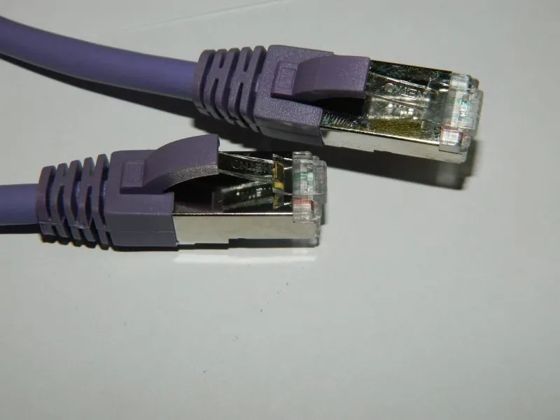 Патч-корд, FTP4, cat.6a, 2м, Сu, LSZH, фиолетовый, Netko 