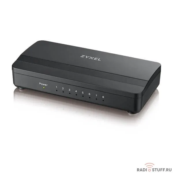 ZYXEL GS-108SV2-EU0101F  Коммутатор неуправляемый 8x10/100/1000BASE-T