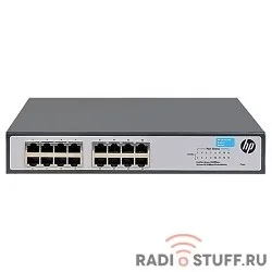 HP JH016A Коммутатор HPE 1420-16G неуправляемый 19U 16x10/100/1000BASE-T