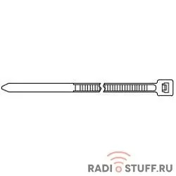 Hyperline GTK-110MC Стяжка нейлоновая неоткрывающаяся, безгалогенная (halogen free), 110x2.5мм, с площадкой для маркера, (100 шт)