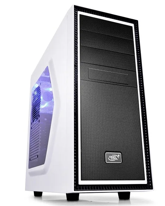 Корпус Deepcool TESSERACT SW WHITE без БП, боковое окно, белый, ATX