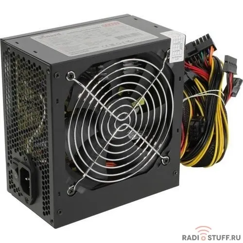 Б/питания Winard 600W (600WA12) ATX, 12cm fan, 20+4pin +4Pin, 3*SATA, 1*FDD, 4*IDE , 6Pin оплетка, черный 