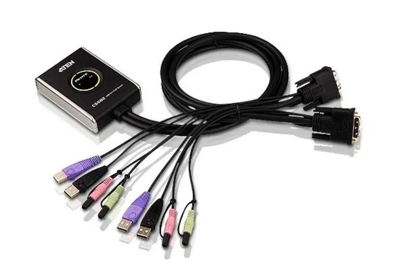 KVM-переключатель Aten CS682-AT, USB 2PORT W/CAB 