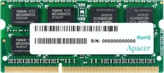 Модуль памяти для ноутбука SODIMM 4GB PC12800 DDR3 SO DV.04G2K.KAM APACER