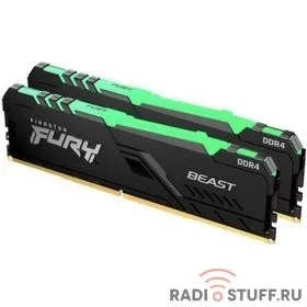 Kingston DDR4 DIMM 32GB Kit 2x16Gb KF432C16BBAK2/32 PC4-25600, 3200MHz, CL16