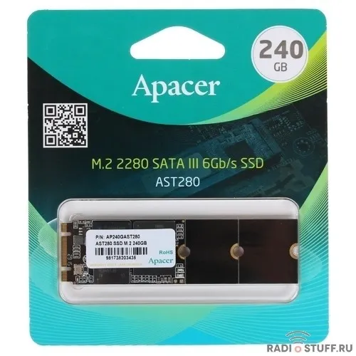 Apacer SSD M.2 2280 240GB AST280 Client SSD AP240GAST280-1 