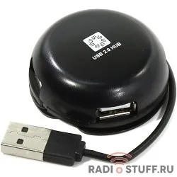 5bites HB24-200BK Концентратор 4*USB2.0 / USB PLUG / BLACK