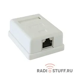 Розетка  RJ-45, cat.5е, STP, внешняя экранированная, 1 порт, тип ножей Dual Type, Gembird