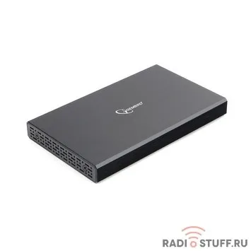 Gembird EE2-U3S-55 Внешний корпус 2.5" чёрный, USB 3.0, SATA, до 2 Тб, алюминий