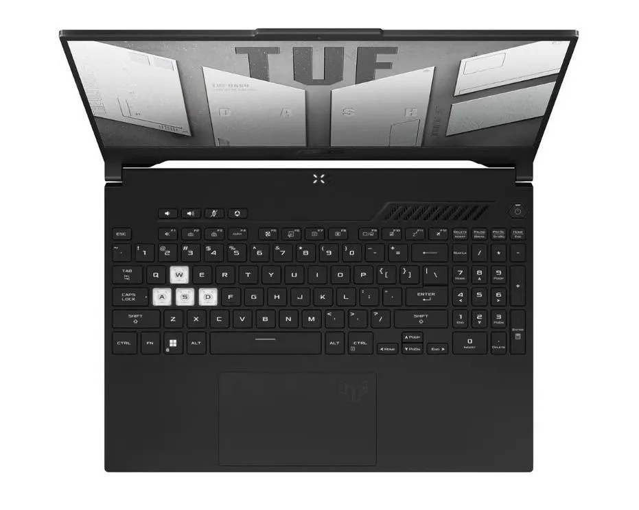 Ноутбук ASUS TUF Dash F15 FX517ZC-HN098W 15.6" 1920x1080 Intel Core i7-12650H RAM 16Гб SSD 512Гб NVIDIA GeForce RTX 3050 4Гб ENG/RUS Windows 11 Home черный 2 кг 90NR09L3-M00EF0