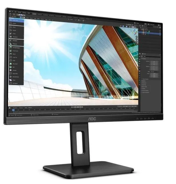 LCD AOC 24" 24P2Q Black с поворотом экрана {IPS, 1920x1080, 75Hz, 4 ms, 178°/178°, 250 cd/m, 50M:1, +DVI, +HDMI, +DisplayPort 1.2, +4xUSB 3.2, +MM}