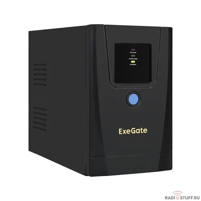 Exegate EX292767RUS ИБП ExeGate SpecialPro UNB-650.LED.AVR.1SH.2C13 <650VA/360W, LED, AVR, 1*Schuko+2*C13, металлический корпус, Black>