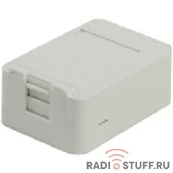 Розетка внешняя RJ-45, 6 cat, 1порт, 5bites