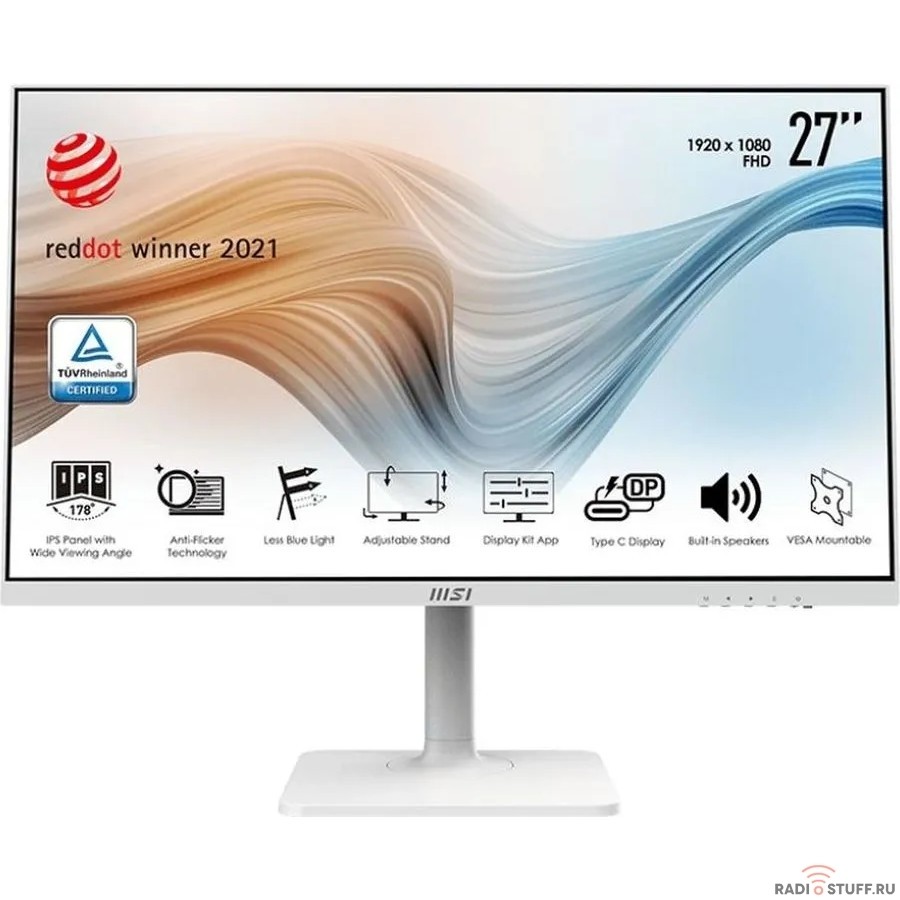 MSI PRO 27" MD271PW белый {IPS 1920ч1080 75Hz 250cd HDMI USB M/M HAS Piv} [9S6-3PA4FH-097]