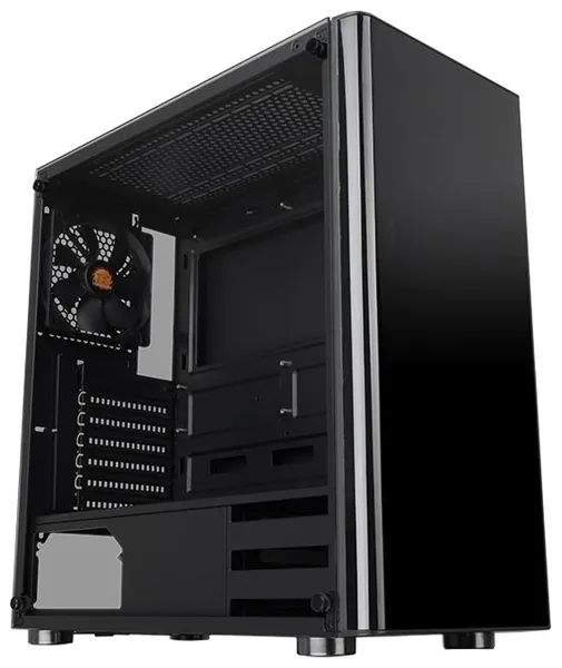 Thermaltake V200 TG (CA-1K8-00M1WN-00) ATX / win / black / no PSU / Tempered Glass