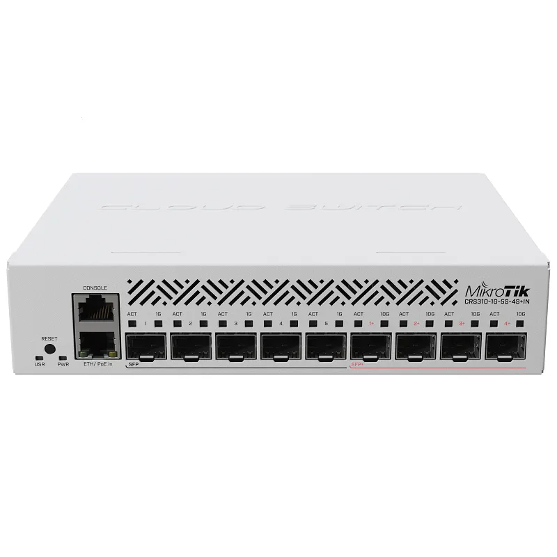 Коммутатор MikroTik netFiber 9 (арт. CRS310-1G-5S-4S+OUT)