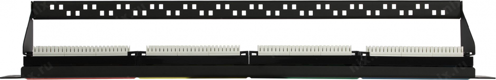 Патч-панель, UTP, 19", 1U, cat.5e, 24 порта, Dual Type, 5bites