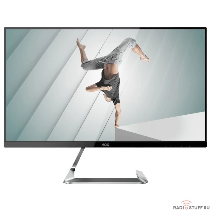 LCD AOC 27" Q27T1 Silver-Black PORSCHE design {IPS 2560x1440 75Hz 5ms 178/178 350cd 50M:1 2xHDMI1.4}