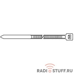 Hyperline GT-370IBUVC Стяжка нейлоновая неоткрывающаяся, безгалогенная (halogen free), 370x3.6мм, черная, outdoor (для использования от +80 C до -40 C), устойчивая к UV, (100 шт)