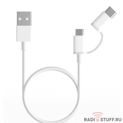 Xiaomi Mi 2-in-1 USB Cable Micro USB to Type C (30cm) [SJV4083TY]