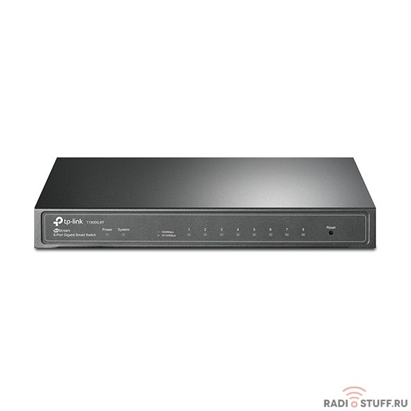 TP-Link T1500G-8T JetStream 8-портовый гигабитный Smart коммутатор SMB
