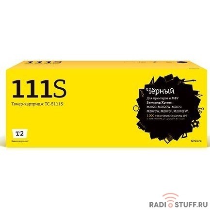 T2  MLT-D111S Картридж для Samsung Xpress M2020/M2070 (1000 стр.) Новая версия чипа