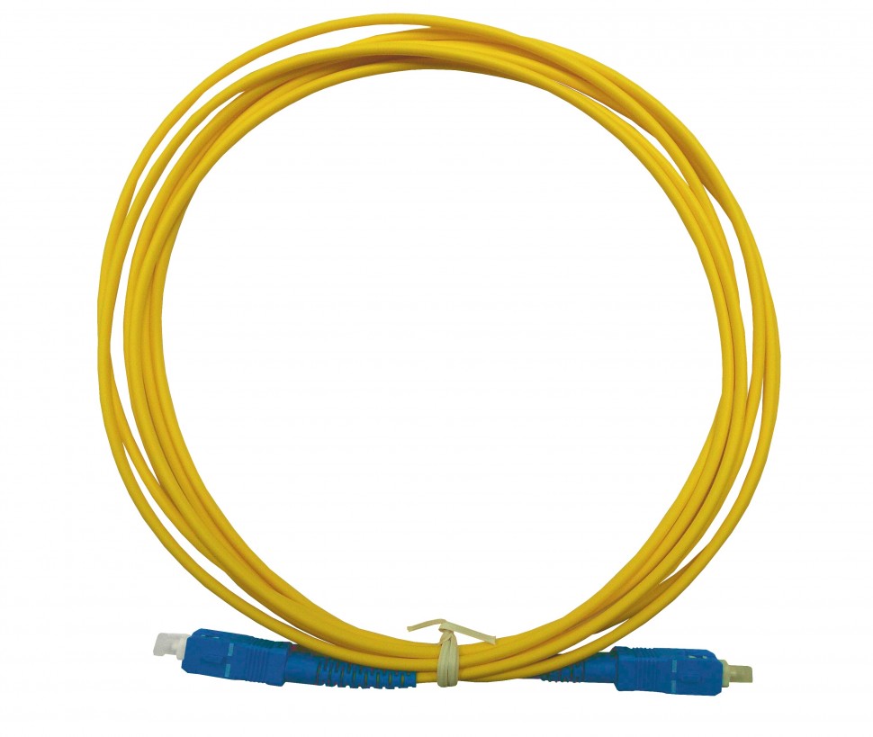 Патч-корд оптический соединительный, SC-SC/UPC, SM Simplex, 3мм, 9/125, 3м, LSZH, Netko