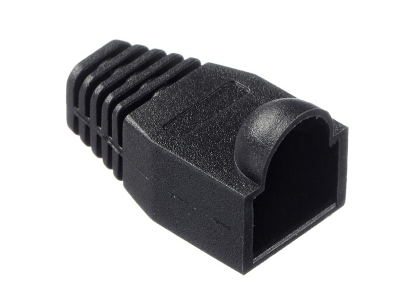 Изолирующий колпачок для RJ45 черный, D-6 мм, 100шт, NETKO Optima