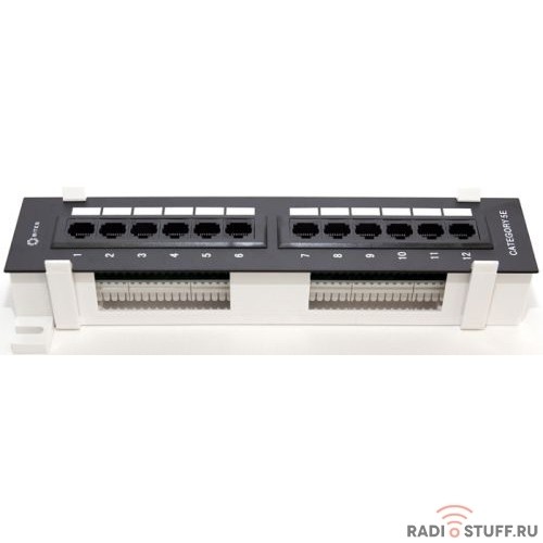 Патч-панель, UTP, 10", cat.5e, 12 портов, Dual Type, 5bites