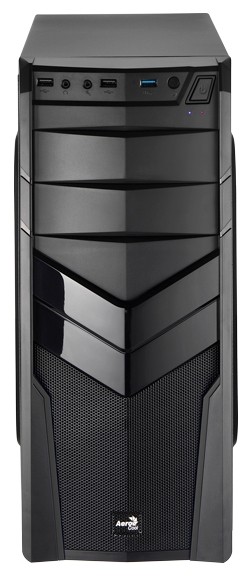 Корпус Aerocool V2X Black, ATX, без БП, USB 3.0, 1 х 92-мм вентилятор, петля для замка Корпус Aerocool V2X Black, ATX, без БП, USB 3.0, 1 х 92-мм вентилятор, петля для замка
