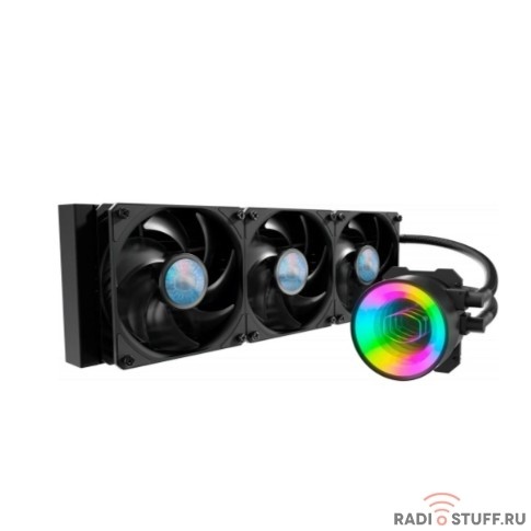 Система охлаждения/ Cooler Master MasterLiquid ML360 Mirror (250W, 360mm, ARGB, fans: 3x120mm/62CFM/27dBa/1800rpm, 1200/115X/2066/2011-V3/2011/AM5/AM4/AM3/AM3+/AM2/AM2+/FM2/FM2+/FM1/1700 only with bra