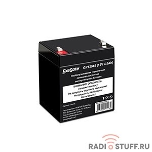 Exegate EX282960RUS Аккумуляторная батарея GP12045 (12V 4.5Ah, клеммы F1)