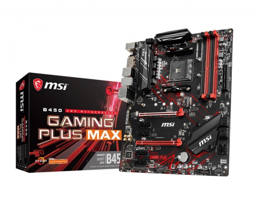 Материнская плата AMD B450 SAM4 ATX B450 GAMING PLUS MAX MSI
