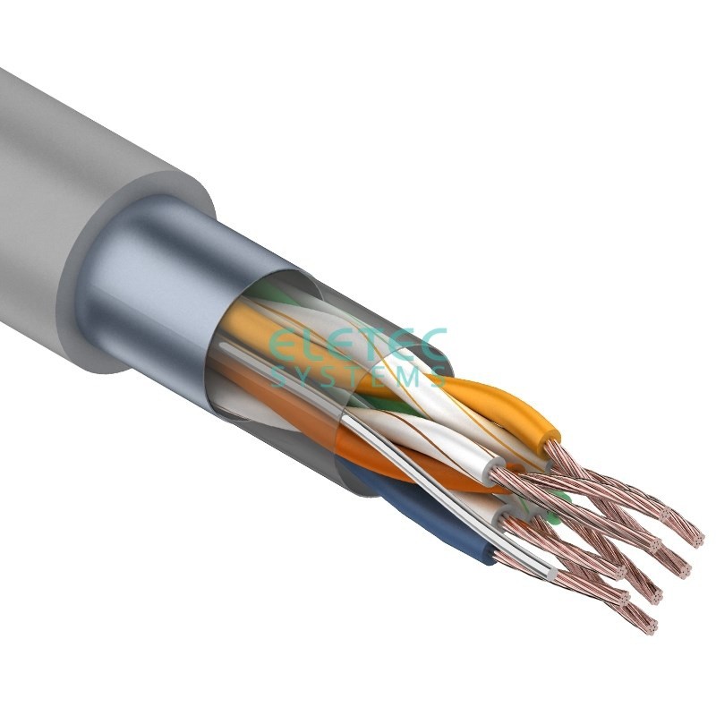 Кабель FTP 5E Eletec 4x2xAWG24, STRANDED (многопроволочные жилы), 305 м, медь Кабель FTP 5E Eletec 4x2xAWG24, STRANDED (многопроволочные жилы), 305 м, медь