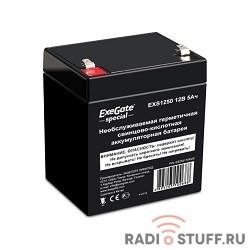 Exegate ES255175RUS Аккумуляторная батарея DTM 1205/EXS1250 (12V 5Ah, клеммы F1)