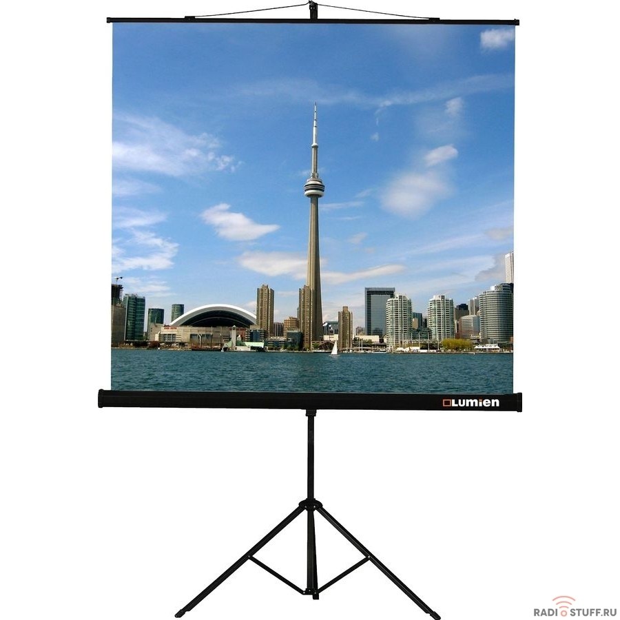 Экран на штативе Lumien Eco View 127x127см (раб.область 121х121 см) MW с возможностью настенного крепления 1:1