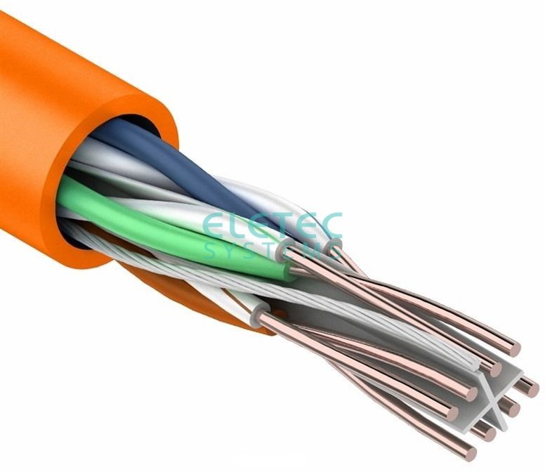 Кабель UTP 6 Eletec 4x2xAWG24 нг(А)-HF, 305 м, медь
