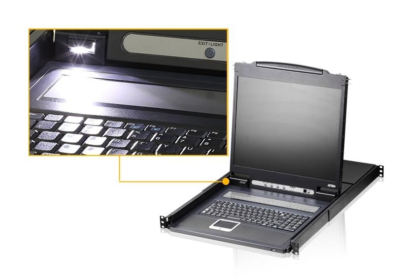 Коммутаторы консоли KVM Aten CL1316N-ATA-RG, W/LCD 16PORT 