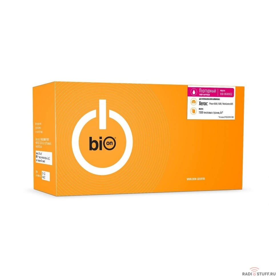 Bion 106R01632 Картридж для Xerox Phaser 6000/6010, WorkCentre 6015 (1000  стр.), Пурпурный